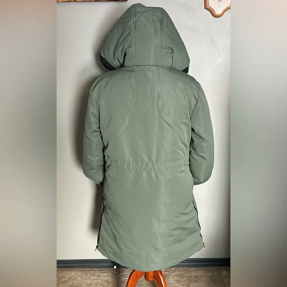 Spyder Women's Olive Hooded Puffer Coat - Picture 8 of 16